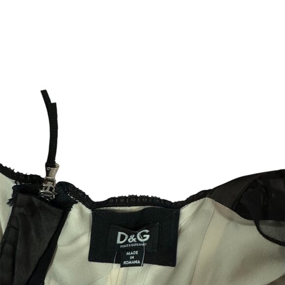 D&G Babydoll Silk Ruffle Blouse - Picture 7 of 8